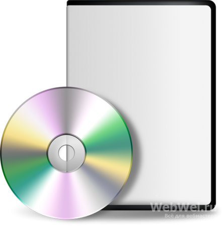 PSD Коробка и диск CD/DVD